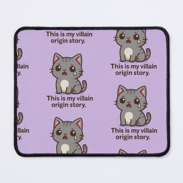 Item preview, This is my Villain Origin Story | Dramatic Cat Art designed and sold by wibby-color.