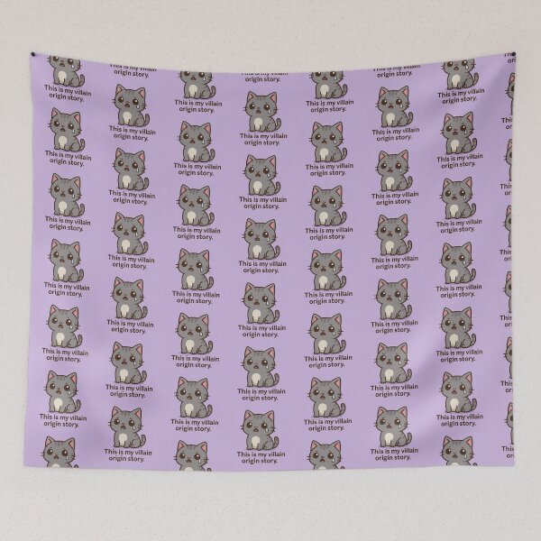 Item preview, This is my Villain Origin Story | Dramatic Cat Art designed and sold by wibby-color.