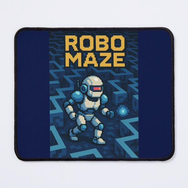 Item preview, Pixelated Robot Maze Adventure. Retro gamer poster designed and sold by JonelleTshirts.