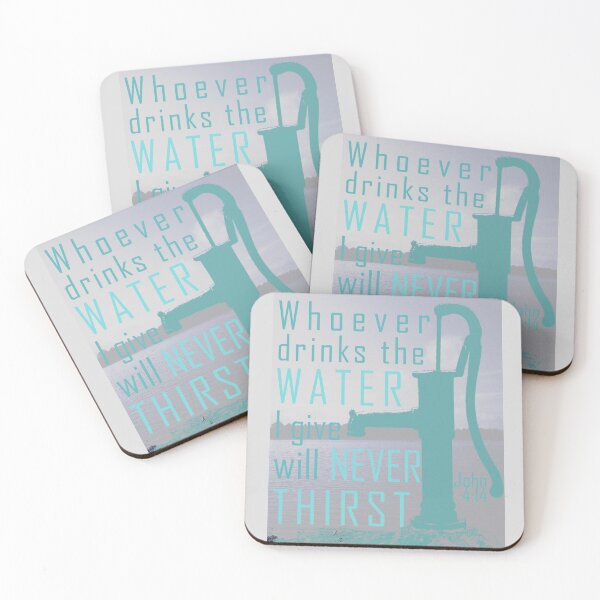 Item preview, John 4:14 whoever drinks the water i give will never thirst designed and sold by EdifiedExpressions.