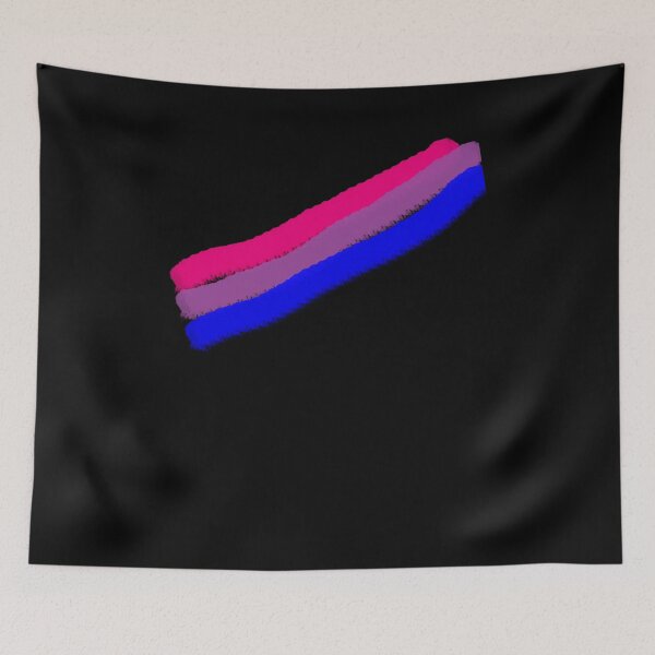 Item preview, Cute Unique Slanted Stripes LGBT LGBTQ Bi Flag T-Shirt designed and sold by LookTwice.