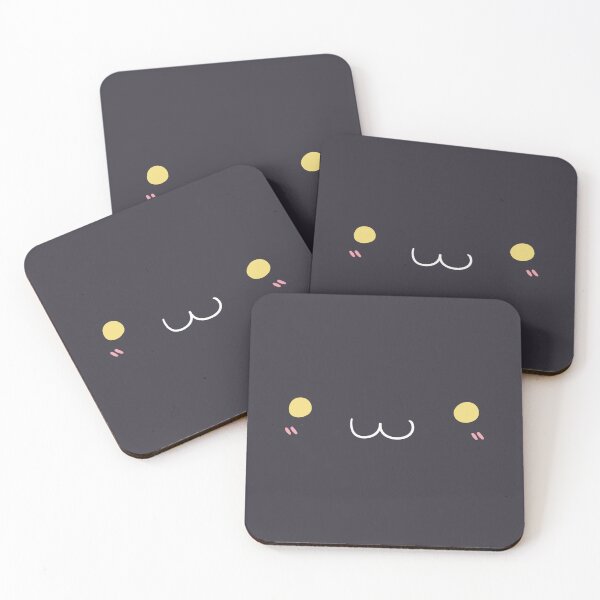 Item preview, Kawaii Cat Face (Black cat) designed and sold by sarakayy.