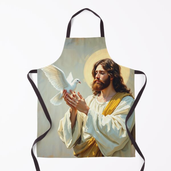 Item preview, Jesus with a White Dove - Peace designed and sold by crafteddreamsshop.