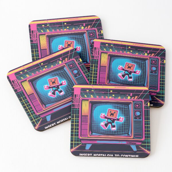 Item preview, Insert Nostalgia to Continue – Retro Gamer Neon Art designed and sold by Urban-Pulse-UP.