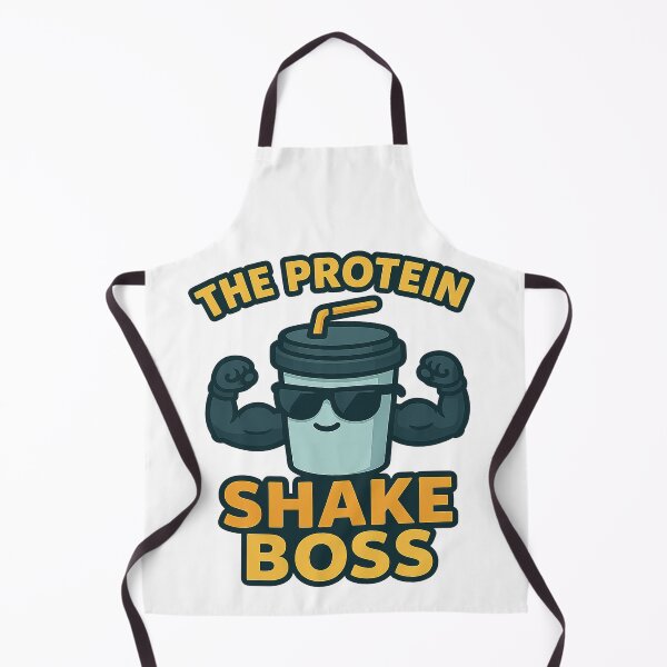 Item preview, The Protein Shake Boss – Kawaii Gym Fuel Power designed and sold by DonnyFoodGadget.