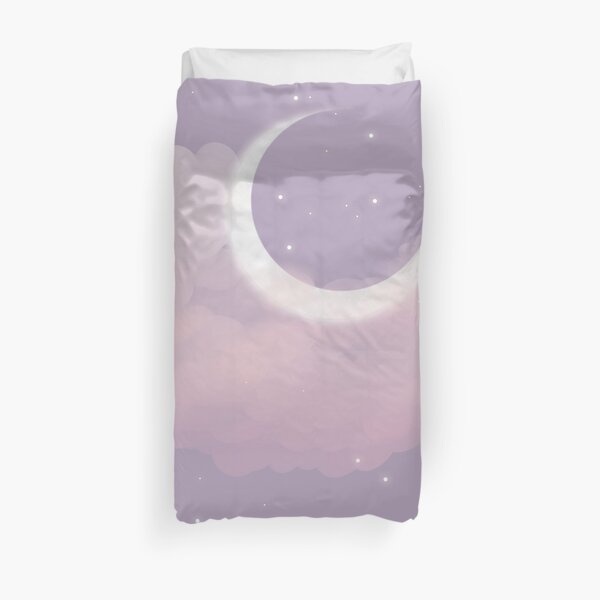 Purple Moon Duvet Cover