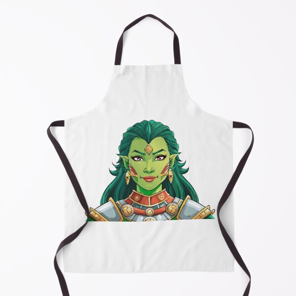 Item preview, Formidable woman orc warrior in armor, portrait green girl orc barbarian nomad warrior, monster orc fantasy female warrior designed and sold by Danler.