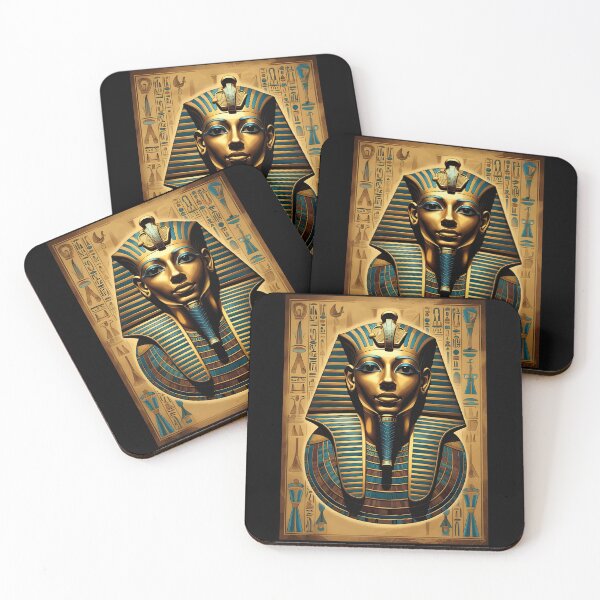 Item preview, An Illustration of Tutankhamun Mask designed and sold by StudioRedKoala.
