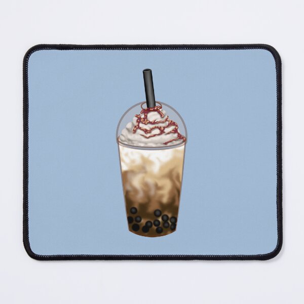 Item preview, A refreshing coffee bubble tea with classic tapioca pearls, a large straw and caramel sauce designed and sold by katecheerycake.