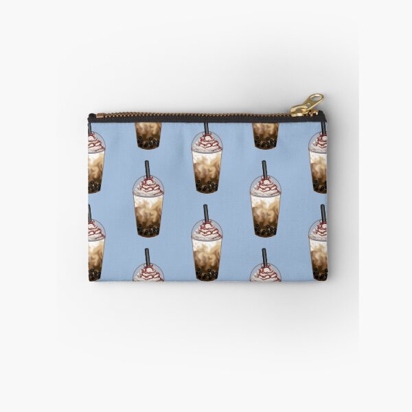 Item preview, A refreshing coffee bubble tea with classic tapioca pearls, a large straw and caramel sauce designed and sold by katecheerycake.