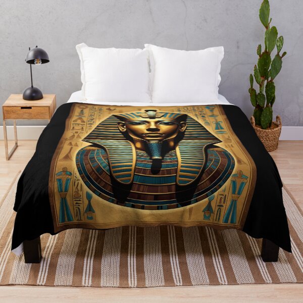 Item preview, An Illustration of Tutankhamun Mask designed and sold by StudioRedKoala.