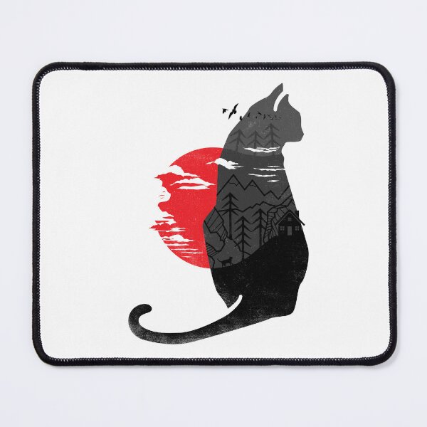 Item preview, Wild is the Cat - Japanese Style Sumi-e designed and sold by therocketman.