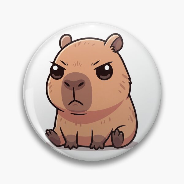Item preview, Cartoon Capybara | Adorably Chill and Whimsical Animal-Inspired Graphic designed and sold by Tw1nsAIArt.