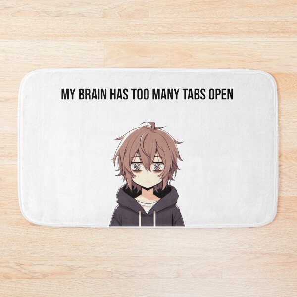Item preview, System Error: Too Many Thoughts Running – Glitched Anime Overload designed and sold by Confuzz1ed.