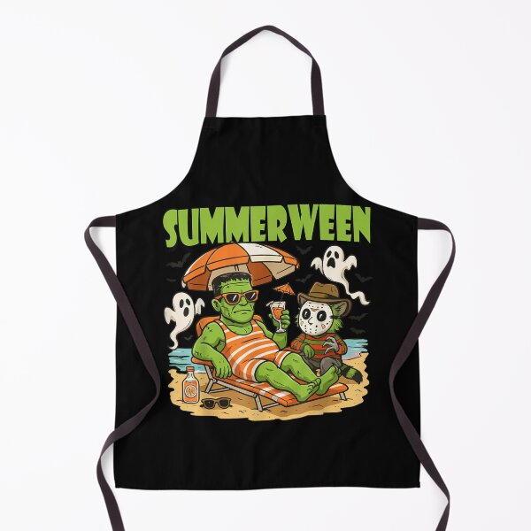 Item preview, Summerween Funny Horror Characters Halloween on the Beach designed and sold by Juan Pedro Matta.