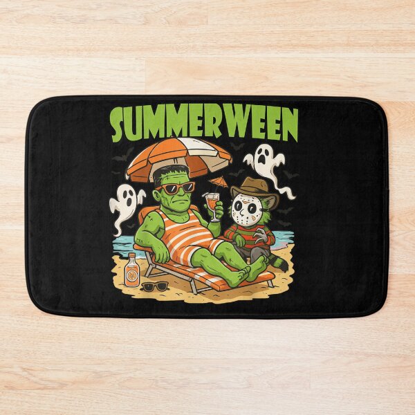Item preview, Summerween Funny Horror Characters Halloween on the Beach designed and sold by Juan Pedro Matta.