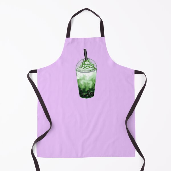 Item preview, An aromatic bubble tea with matcha, soft tapioca pearls, a wide straw, and green sauce designed and sold by katecheerycake.