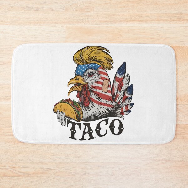 Item preview, Trump Chicken Taco Vintage Design - Patriotic Rooster w/ Trump Hair & Taco - Fun Political Satire Tee & Sticker - Buy Now! ???? designed and sold by Brian Hibbs.