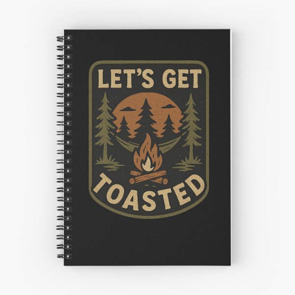 Item preview, Let's get toasted funny campfire Bonfire humor Funny Camping vintage designed and sold by snowry.