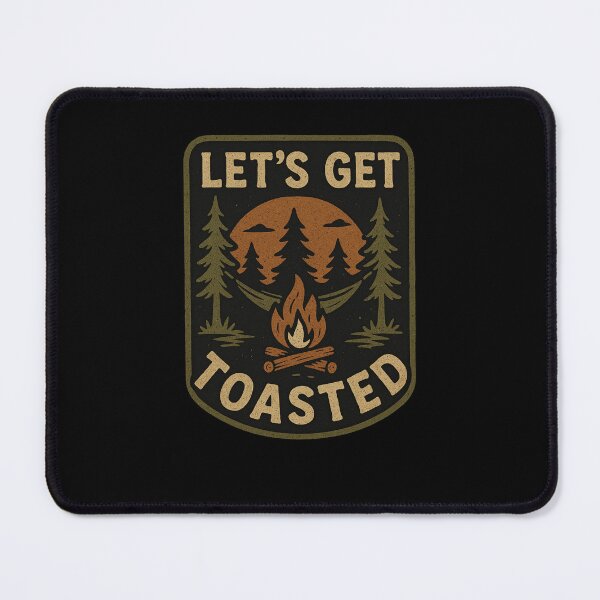 Item preview, Let's get toasted funny campfire Bonfire humor Funny Camping vintage designed and sold by snowry.