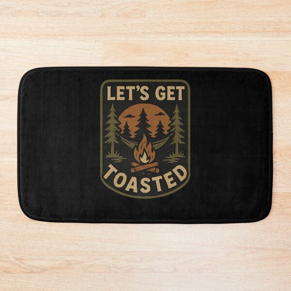 Item preview, Let's get toasted funny campfire Bonfire humor Funny Camping vintage designed and sold by snowry.