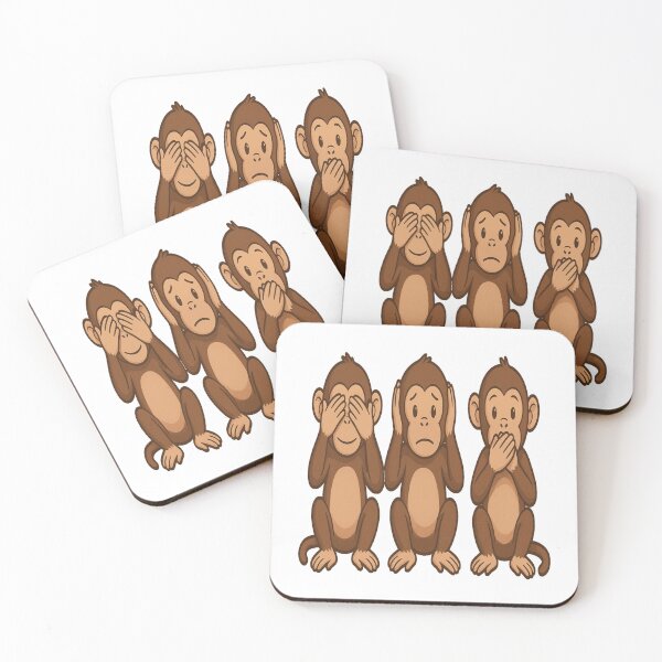 Item preview, Three wise Monkeys see hear speak no evil designed and sold by JamesDunican.