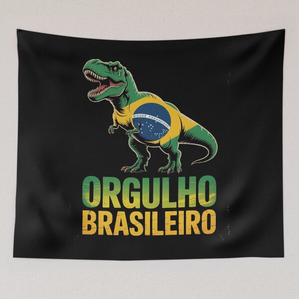 Item preview, Orgulho Brasileiro T-rex Brazilian pride dinosaur designed and sold by snowry.