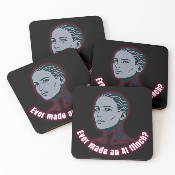 Item preview, "Ever Made an AI Flinch?" – Intense Glow Cyberpunk Female Design designed and sold by VittraMemona.