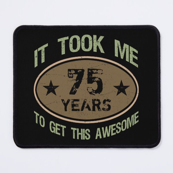 Item preview, Awesome 75th Birthday For Men designed and sold by thepixelgarden.