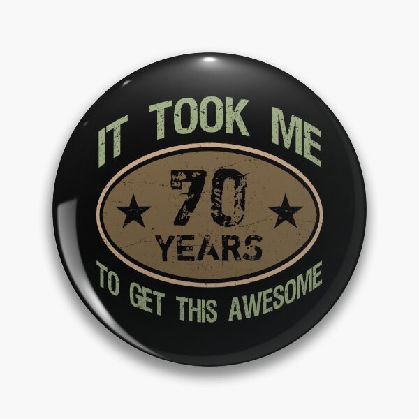 Item preview, Awesome 70th Birthday For Men designed and sold by thepixelgarden.