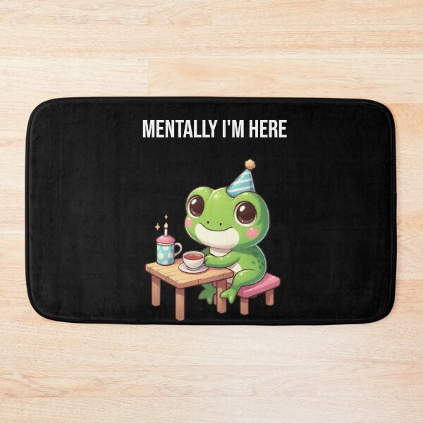 Item preview, Mentally I’m at a Frog Tea Party – Whimsical Frog Design designed and sold by Confuzz1ed.