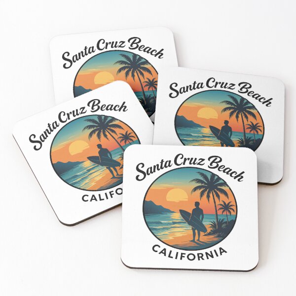 Item preview, Santa Cruz Beach – California (with Black Lettering) designed and sold by VelvetRoom.