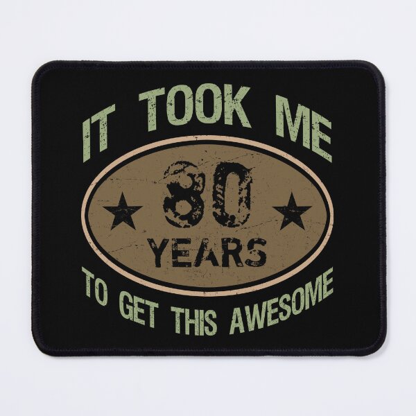 Item preview, Awesome 80th Birthday For Men designed and sold by thepixelgarden.