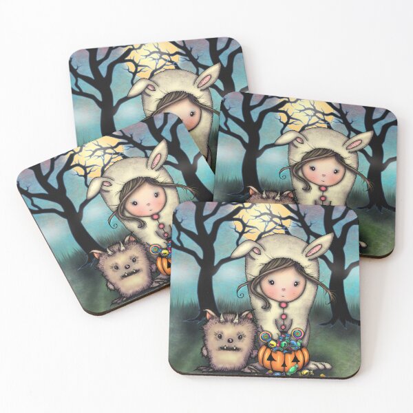 Item preview, The Trick-or-Treaters Halloween Art by Molly Harrison designed and sold by Molly  Harrison.