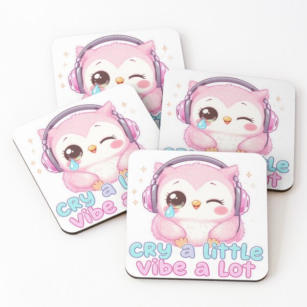 Item preview, Cute Owlet Kawaii Good Vibes 2 designed and sold by Klirya.