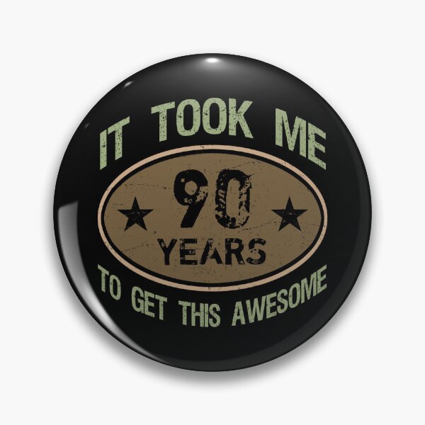 Item preview, Awesome 90th Birthday For Men designed and sold by thepixelgarden.
