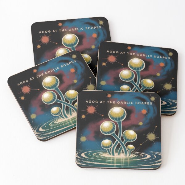 Item preview, Agog at the Garlic Scapes designed and sold by HabitableMoons.