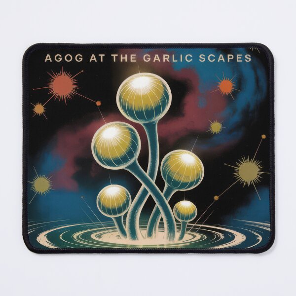 Item preview, Agog at the Garlic Scapes designed and sold by HabitableMoons.