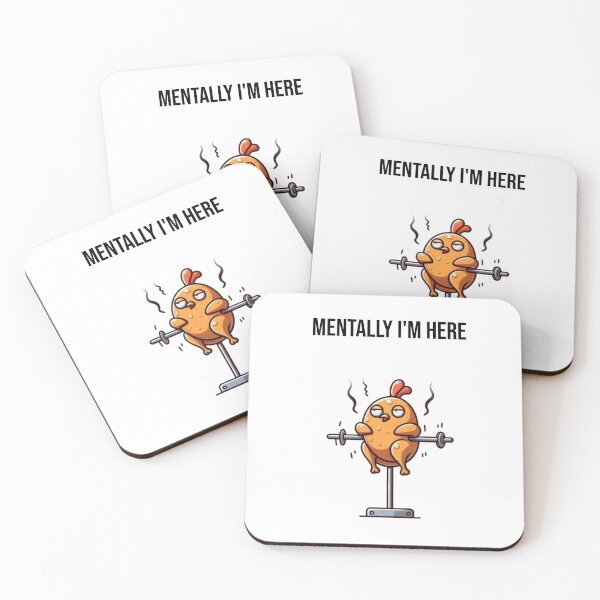 Item preview, Mentally I’m a Slow-Roasted Breakdown – Exhausted Chicken Aesthetic designed and sold by Confuzz1ed.