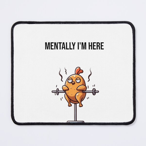 Item preview, Mentally I’m a Slow-Roasted Breakdown – Exhausted Chicken Aesthetic designed and sold by Confuzz1ed.