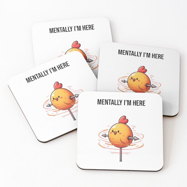 Item preview, Mentally I’m on the Spit – Crispy Burnout Chicken Humor designed and sold by Confuzz1ed.