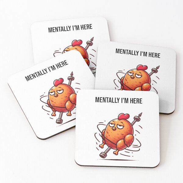 Item preview, Mentally I’m a Rotisserie Chicken – Funny Exhausted Design designed and sold by Confuzz1ed.