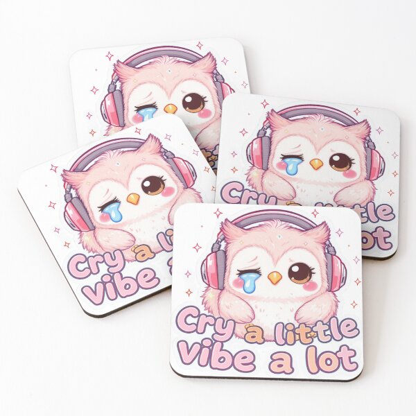 Item preview, Cute Owlet Kawaii Good Vibes 3 designed and sold by Klirya.