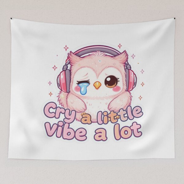 Item preview, Cute Owlet Kawaii Good Vibes 3 designed and sold by Klirya.