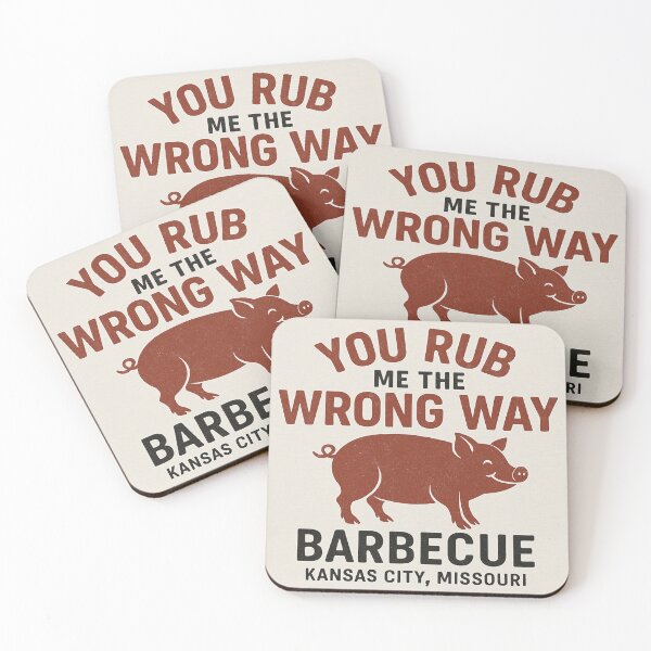 Item preview, You Rub Me the Wrong Way BBQ Shirt – Kansas City Barbecue Design designed and sold by F.F.Inc.