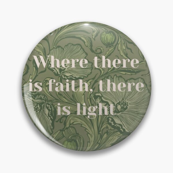 Item preview, Where There Is Faith There Is Light – Islamic Quote Art Print designed and sold by MiskAndMoon.