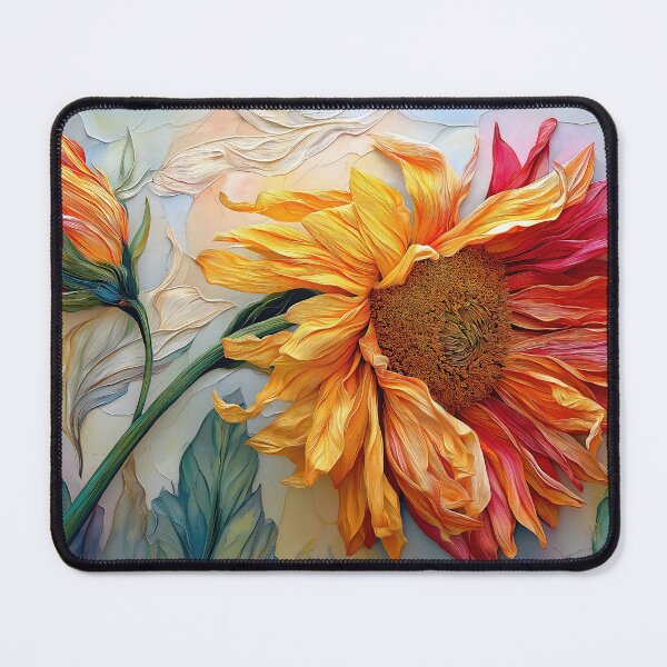 Item preview, Sunflower Elegy in Gold Burnt Sienna and Lush Textures designed and sold by Rocky Mountain Artistry.
