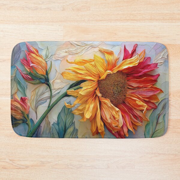Item preview, Sunflower Elegy in Gold Burnt Sienna and Lush Textures designed and sold by Rocky Mountain Artistry.