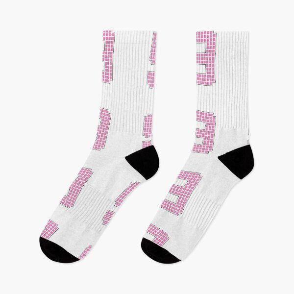 Item preview, Number 9 - Pink Pixel Block Character designed and sold by PixelGlyphs.