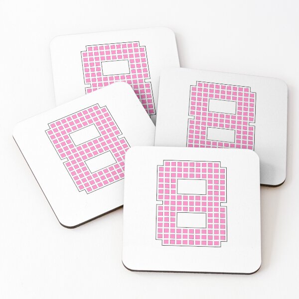 Item preview, Número 8 - Personaje de bloque de píxeles rosa designed and sold by PixelGlyphs.
